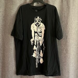 OBEY Black Graphic Bike T-Shirt